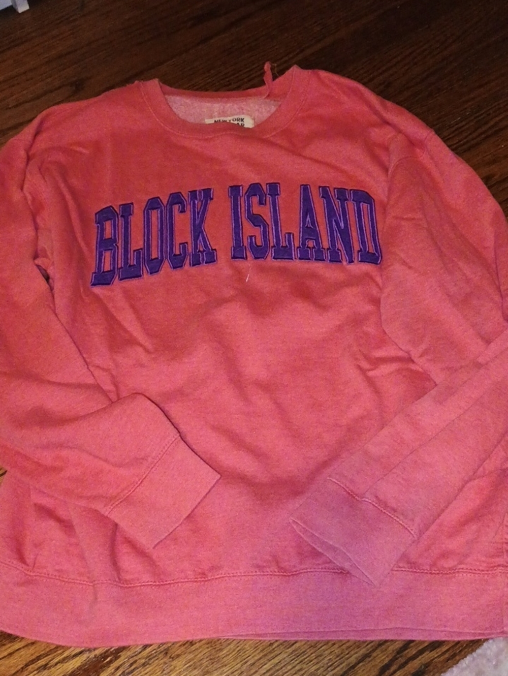 Pink Block Island Crewneck Sweatshirt